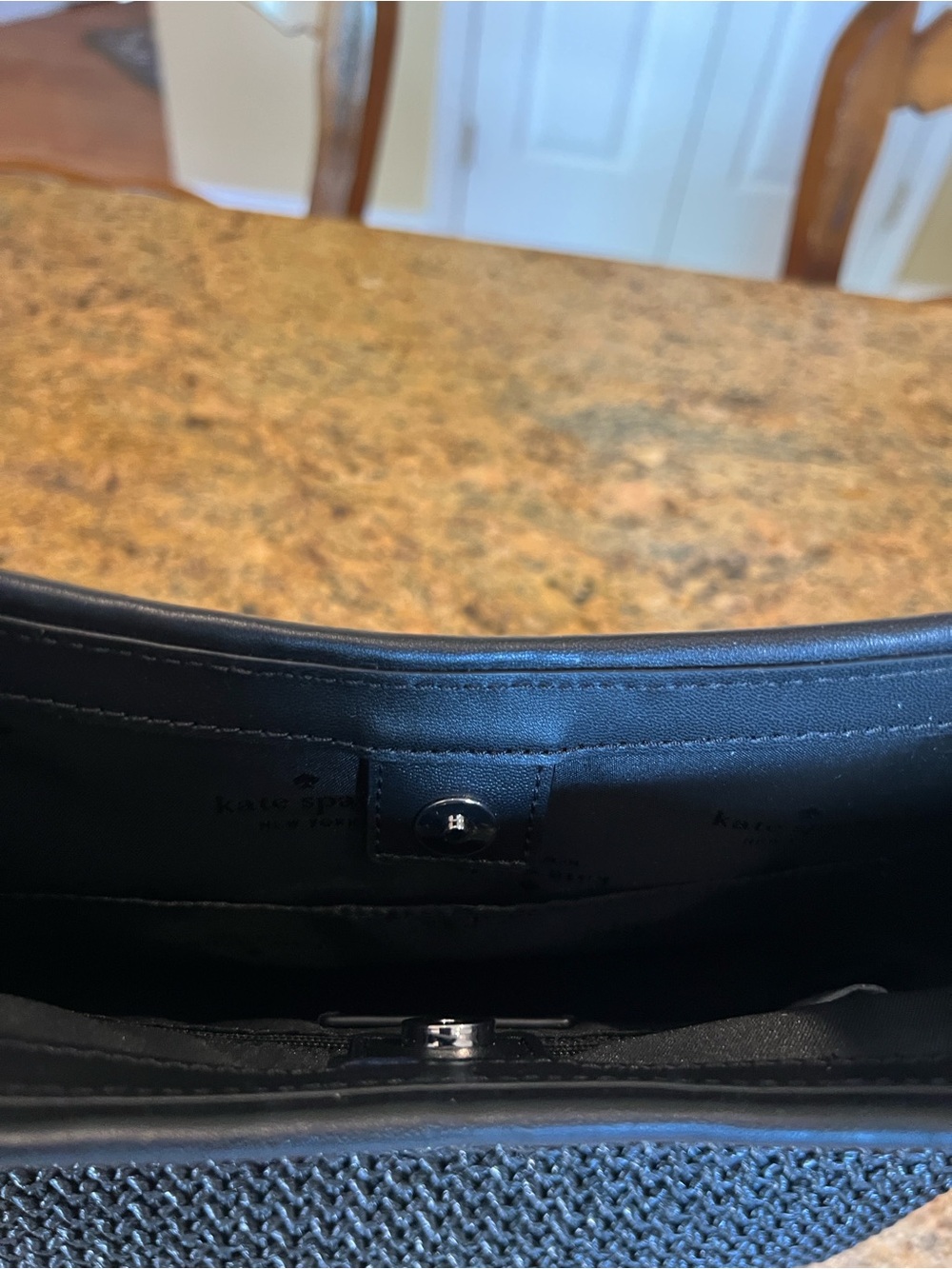 Kate Spade Black Straw Shoulder Bag - Picture 2 of 9